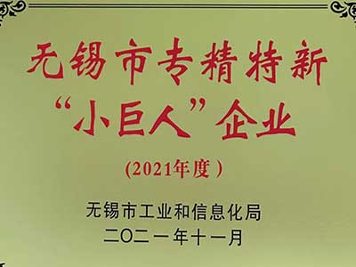 無錫市專精(jing)特新“小巨人”企業(ye)